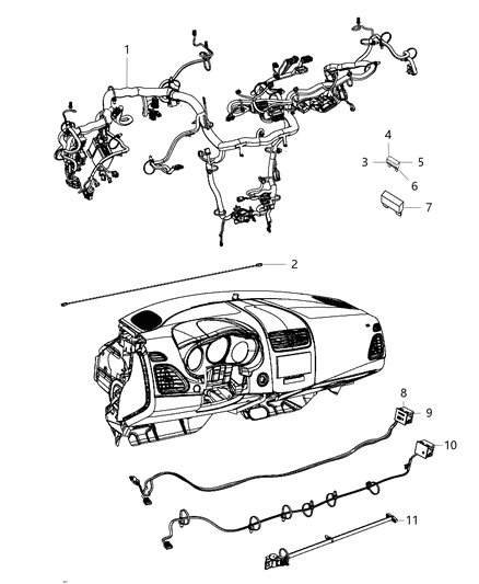 2013 Dodge Dart Can Bus Connector Star 13 Way Green 60 Ohm Key B Diagram for 68084591AA