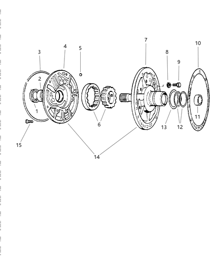 1999 Dodge Ram 2500 Regular Cab Oil Pump With Reaction Shaft Diagram 1 - Thumbnail