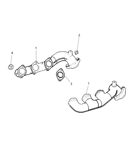 2006 Chrysler Crossfire Intake & Exhaust Manifold Diagram 1 - Thumbnail