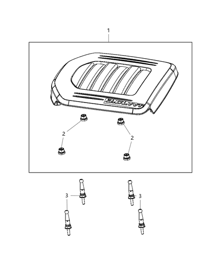 2014 Ram C/V Engine Cover & Related Parts Diagram 2 - Thumbnail