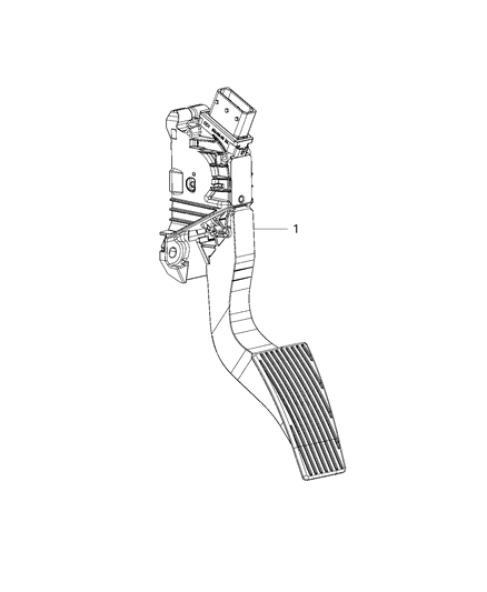 2020 Ram 1500 New Style Accelerator Pedal And Related Parts Diagram