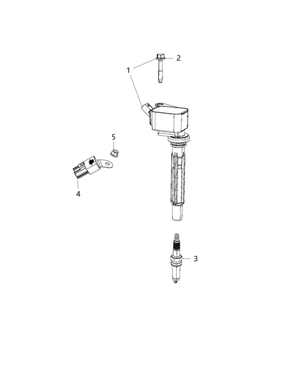 2020 Jeep Cherokee Spark Plugs, Ignition Wires, Ignition Coil And Capacitors Diagram 1 - Thumbnail