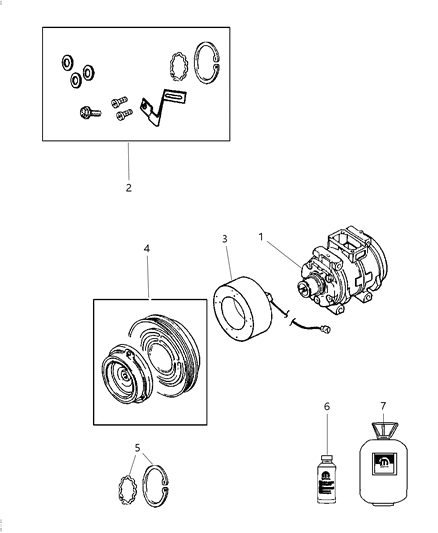 2009 Chrysler 300 Clutch Diagram for 5140427AA