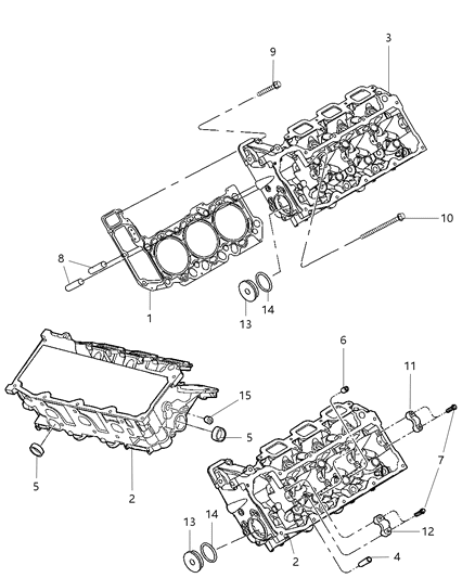 2008 Jeep Commander Cylinder Head & Cover Diagram 2 - Thumbnail