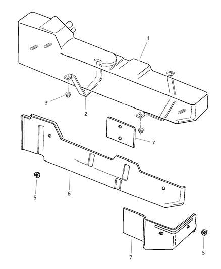 1999 Dodge Ram 3500 Regular Cab Fuel Tank Diagram