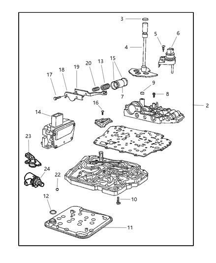 2007 Dodge Caravan Valve Body Diagram 1 - Thumbnail