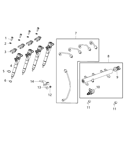2014 Ram ProMaster 2500 Fuel Rail Diagram 1 - Thumbnail