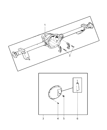 1999 Jeep Grand Cherokee Housing - Rear Axle Diagram 1 - Thumbnail