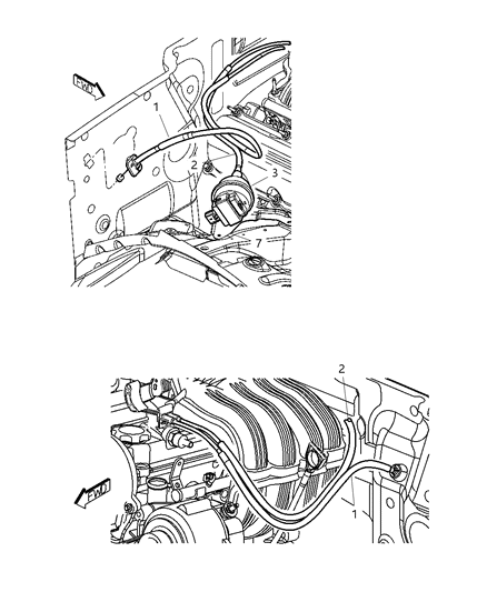 2004 Jeep Liberty Throttle Cable Diagram for 53013137AB