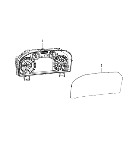 2019 Ram 3500 Cab Chassis Instrument Panel Cluster Diagram