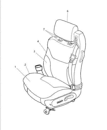 2005 Chrysler Sebring Pad Heater Diagram for 5139848AA