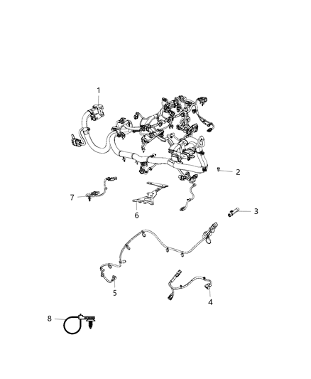 2019 Jeep Cherokee Block Heater Diagram for 68259074AB