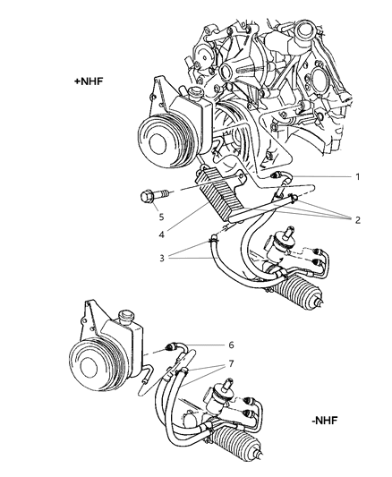 2003 Dodge Durango Power Steering Hoses Diagram 4 - Thumbnail