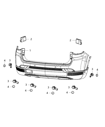 2021 Jeep Compass Blind Spot Detection Diagram
