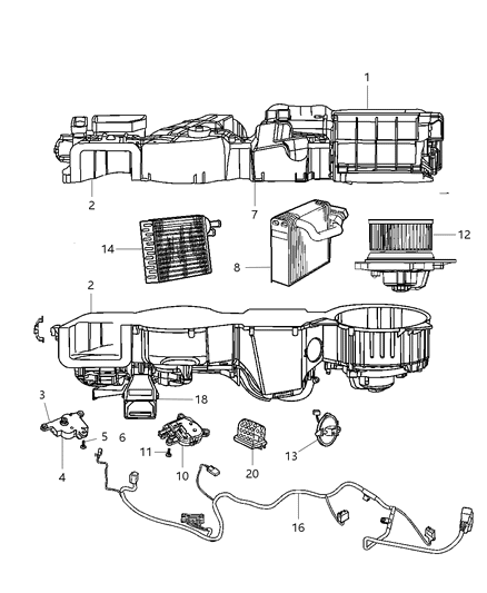 2006 Chrysler Sebring Actuator Diagram for 4885457AC