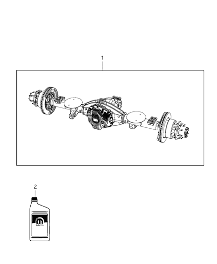 2016 Ram 3500 Pickup Rear Axle Assembly Diagram 3 - Thumbnail