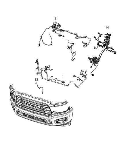 2020 Ram 2500 Wiring - Headlamp To Dash Diagram 1 - Thumbnail