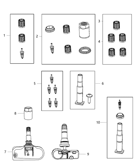 2010 Dodge Challenger Tire Monitoring System Diagram