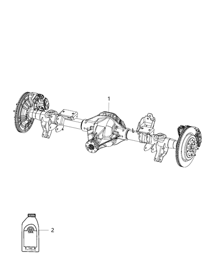 2019 Ram 1500 New Style Rear Axle Assembly Diagram 3 - Thumbnail
