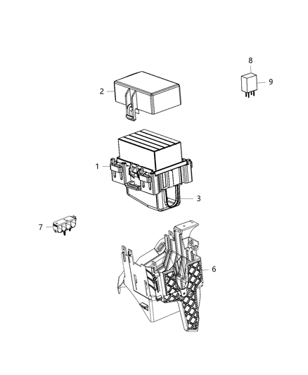 2018 Jeep Grand Cherokee Power Distribution Center Diagram 1 - Thumbnail