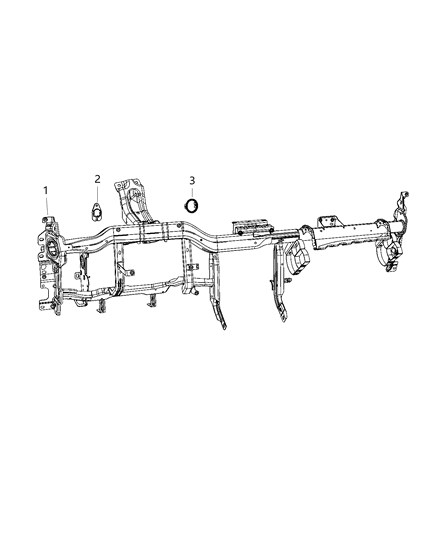 2020 Chrysler 300 Instrument Panel & Structure Diagram 2 - Thumbnail