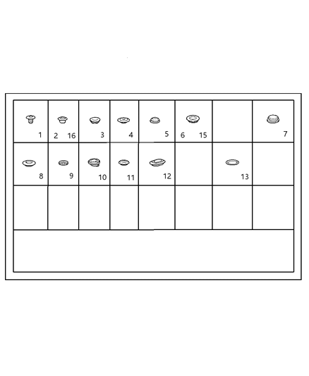 2005 Chrysler Crossfire Grommet 32Mm Diagram for 5097196AA