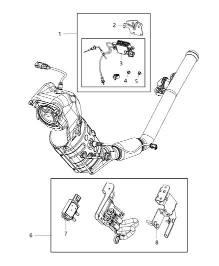 2019 Jeep Wrangler Sensors, Exhaust Temperature Diagram 1 - Thumbnail