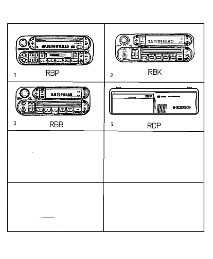 2004 Jeep Grand Cherokee Radio AM/FM CD W/Nav/Dvd & CD - Ctrl Diagram for 56038629AB