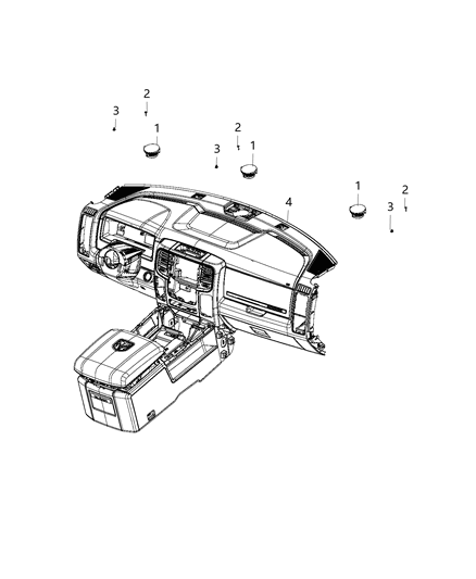 2020 Ram 2500 Speakers, Amplifier And Sub Woofer Diagram 3 - Thumbnail