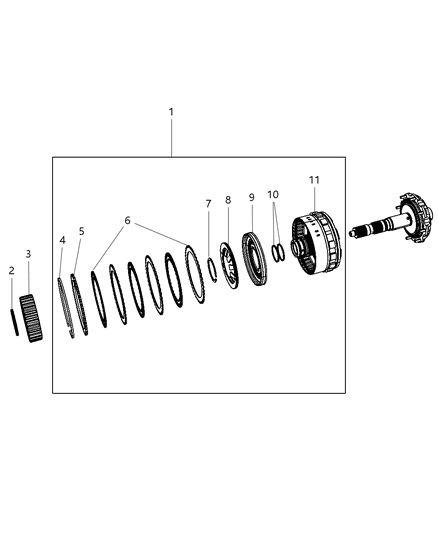 2012 Ram C/V Gear Train - Underdrive Compounder Diagram 2 - Thumbnail
