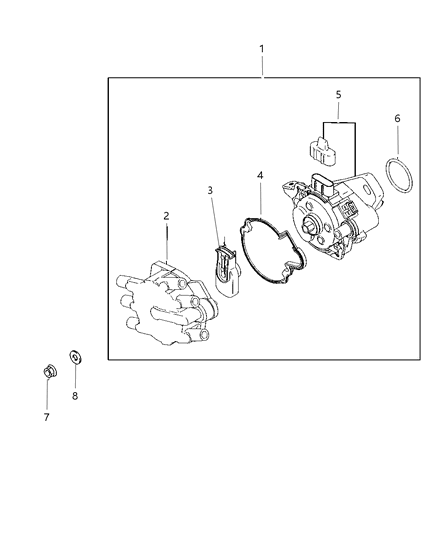 1998 Dodge Avenger Distributor Assembly Diagram for MD345492