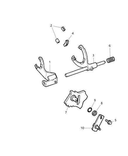 2007 Jeep Liberty Forks & Rail Diagram 1 - Thumbnail