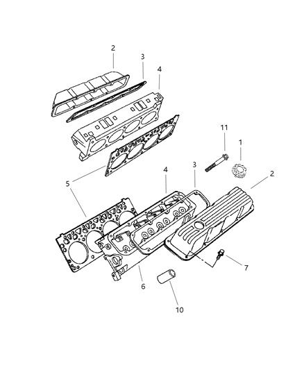 2003 Dodge Ram 2500 Cylinder Head Diagram 3 - Thumbnail