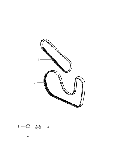 2006 Chrysler Sebring Drive Belts Diagram 1 - Thumbnail