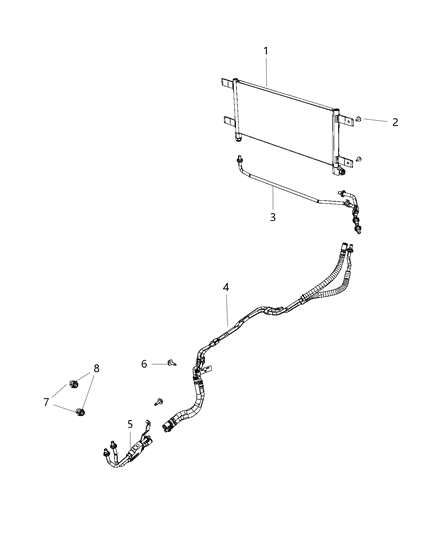 Hose & Tube Assembly Diagram for 68359848AD