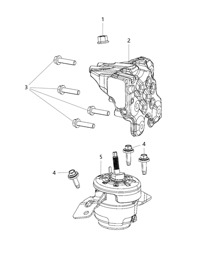 2021 Jeep Wrangler Engine Mounting Right Side Diagram 5 - Thumbnail