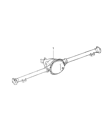2002 Dodge Durango Axle Assembly, Rear Diagram 2 - Thumbnail