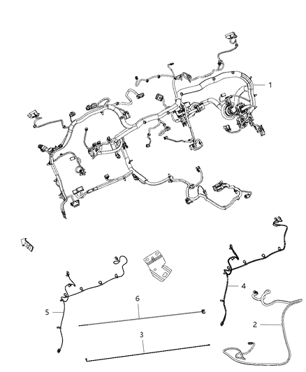 2014 Ram 3500 Cab Chassis Wiring - Instrument Panel Diagram