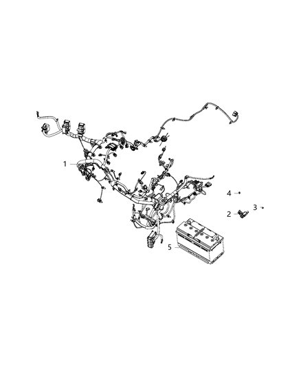 2018 Ram 1500 Wiring, Battery Diagram 1 - Thumbnail