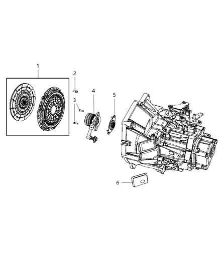 2015 Jeep Renegade Clutch Assembly Diagram 2 - Thumbnail