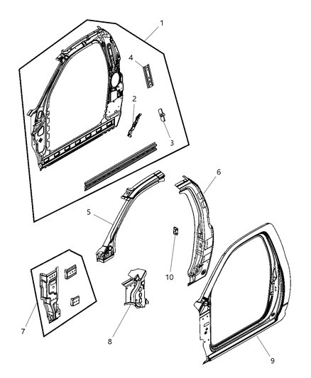 2020 Ram 2500 Front Aperture Panel Diagram 1 - Thumbnail