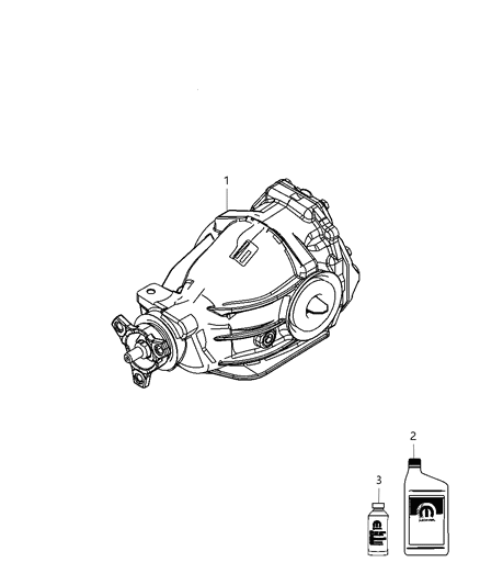 2010 Dodge Charger Differential Assembly, Rear Diagram for 68040265AA