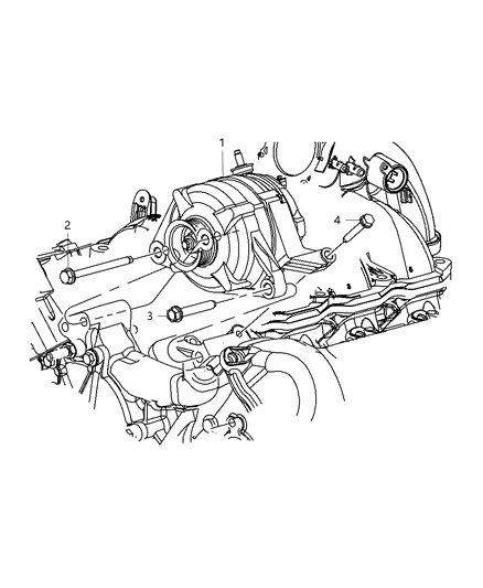 2011 Dodge Nitro Generator/Alternator & Related Parts Diagram 1 - Thumbnail