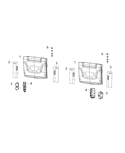 2018 Chrysler Pacifica Cover Video Screen Diagram for 5YP26PL5AB