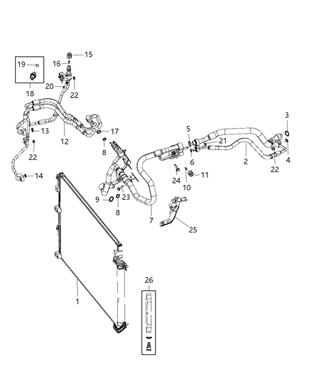 2016 Chrysler 200 A/C Plumbing Diagram 2 - Thumbnail