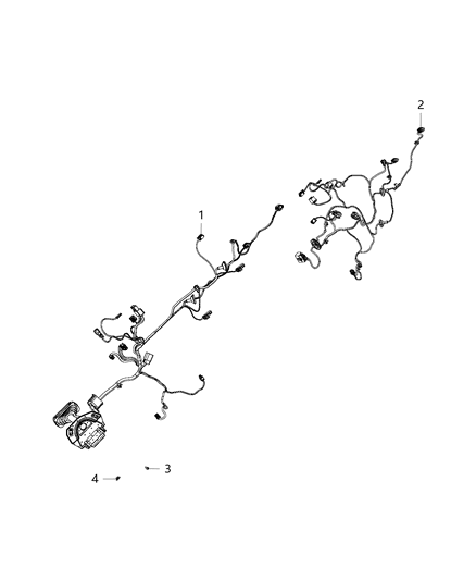 2010 Dodge Ram 2500 Wiring Front Door Diagram for 68049523AB