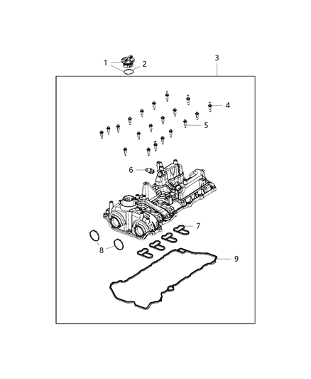 2019 Jeep Wrangler Cylinder Head & Cover Diagram 4 - Thumbnail