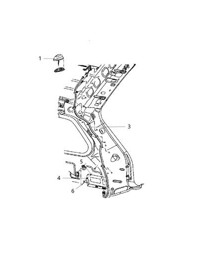 2010 Jeep Grand Cherokee Receiver Bracket Diagram for 5064322AA