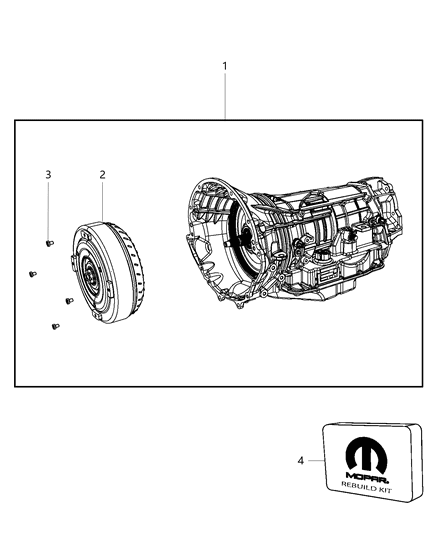 2008 Dodge Durango Transmission / Transaxle Assembly Diagram 2 - Thumbnail