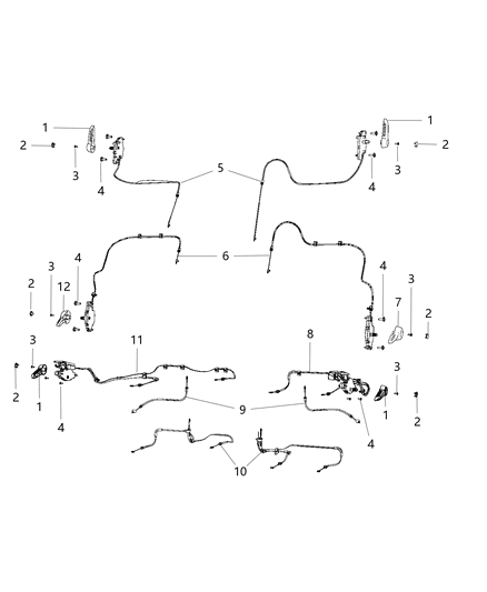 2019 Dodge Journey Second Row - Adjusters, Recliners, Shields And Risers Diagram 4 - Thumbnail